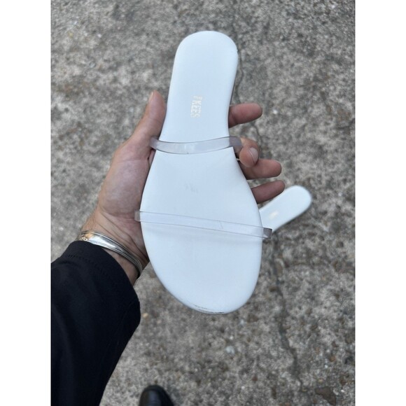 NEW $70 Tkees women's gemma sandals in White Size 10B - Picture 3 of 8